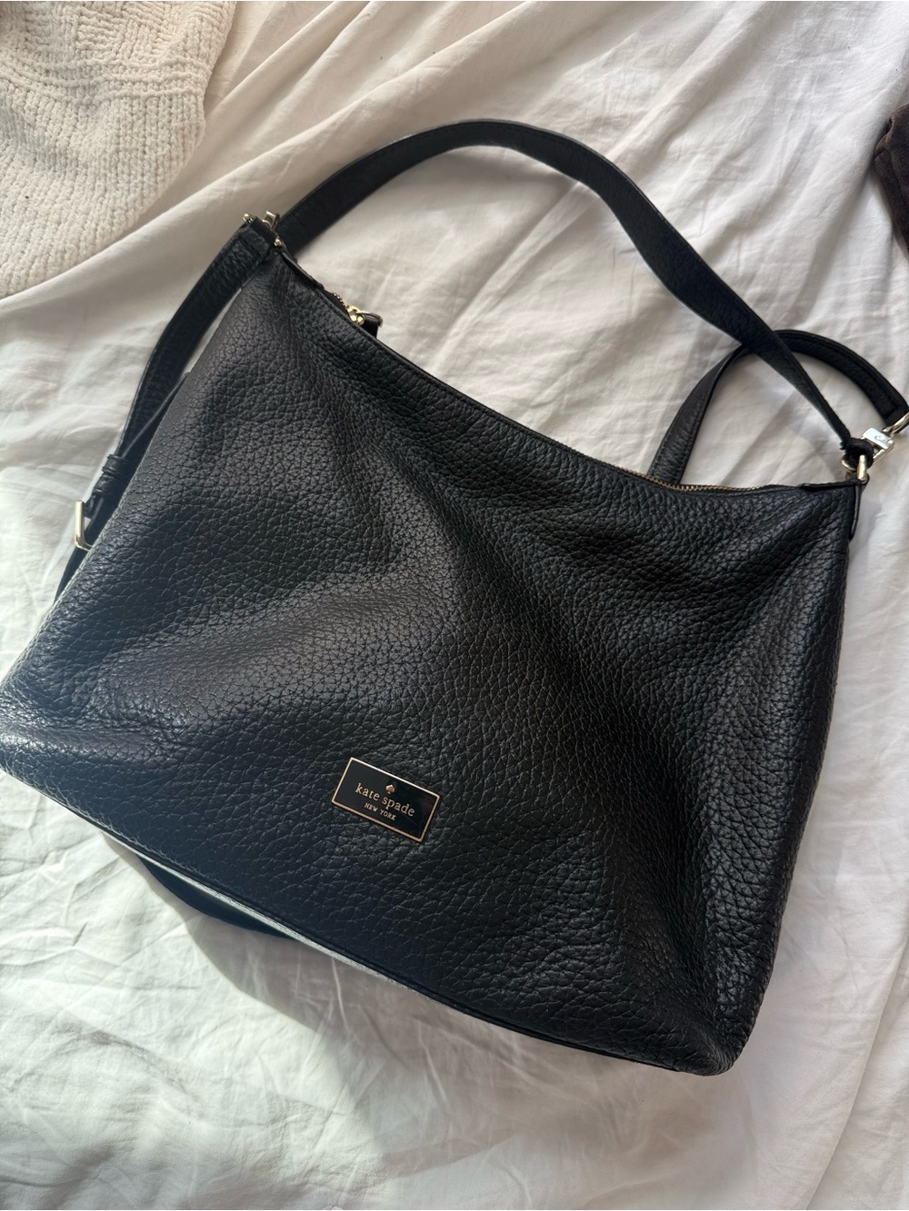Kate Spade Leather Shoulder Bag in Black - Picture 1 of 6
